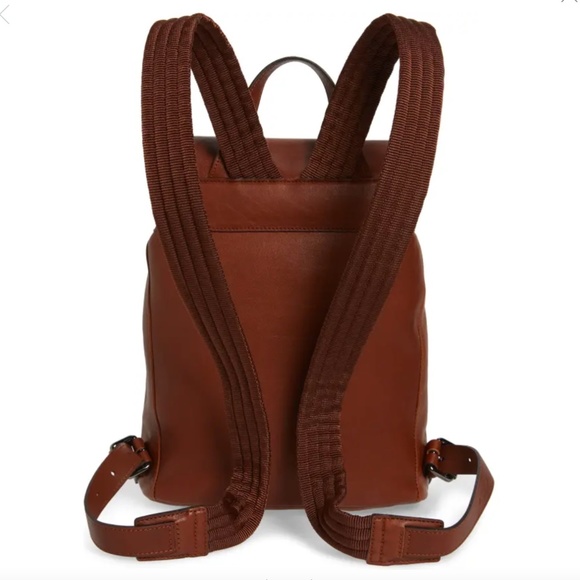 NEW $890 Longchamp Small 3D Leather Backpack in Cognac! - Picture 2 of 12